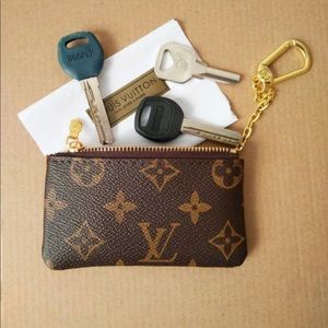 Louis Vuitton Canvas pouch keychain